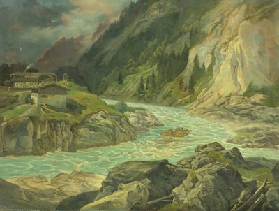 Rapide sul fiume Isar, 1830 da Carl Morgenstern